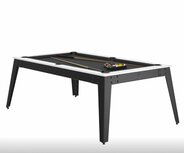 René Pierre Steel Wit Pooltafel - Grijs laken - 1 delig Leisteen René Pierre Steel Wit Pooltafel - Grijs laken - 1 delig Leisteen